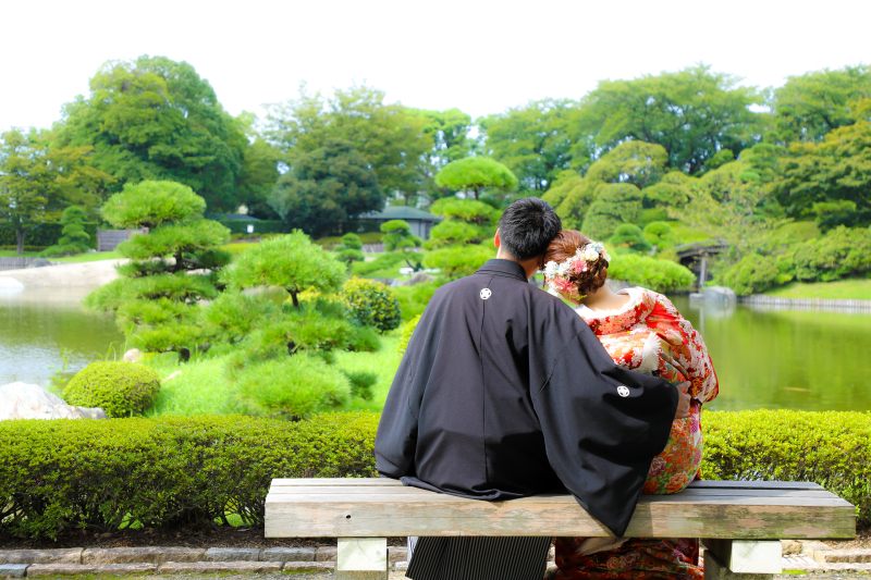 庭園を見渡しながら・・