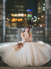 ウェディングドレス・カラードレスの種類も豊富です♡