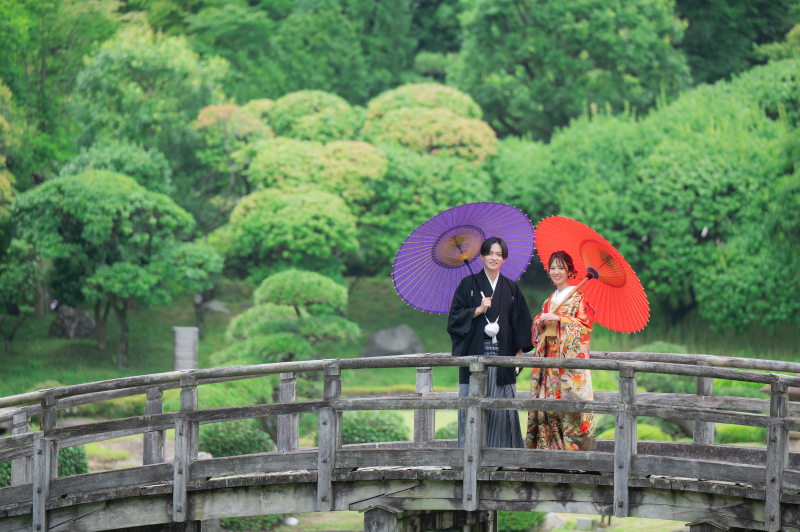 華雅苑 新越谷店_庭園で撮影できる