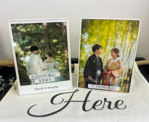 フォトスタンドS・M 文字入り