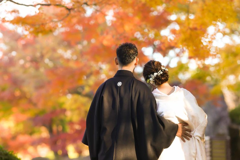 華雅苑 新越谷店_庭園で撮影できる