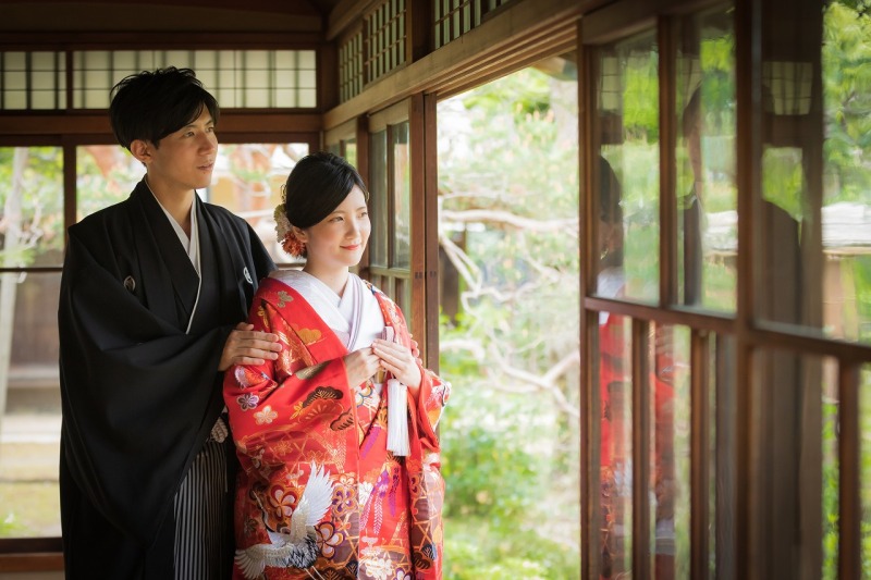 華雅苑 新越谷店_庭園で撮影できる