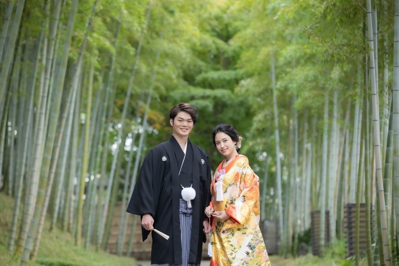 華雅苑 新越谷店_庭園で撮影できる