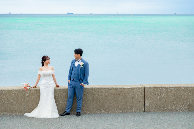 【早割】稲毛海浜公園で撮影！洋装1点プラン★洋装1着・ヘアメイク・データ130カット付♡&yen;85,000　ドレス70着～選べる！