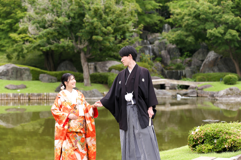 【花田苑で和装壱点プラン】衣裳1着・新婦様へアセット付き・130カット