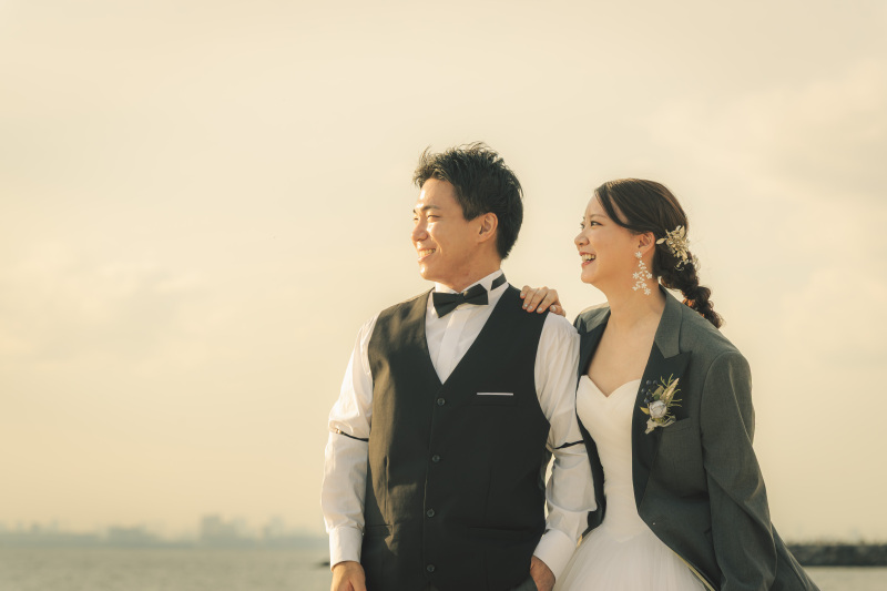 【早割】稲毛海浜公園で撮影！洋装1点プラン★洋装1着・ヘアメイク・データ130カット付♡&yen;85,000　ドレス70着～選べる！