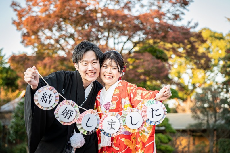 3万円オフ!紅葉シーズン【11/26~12/15平日撮影限定】和洋弐点プラン 韓国ドレスも豊富!