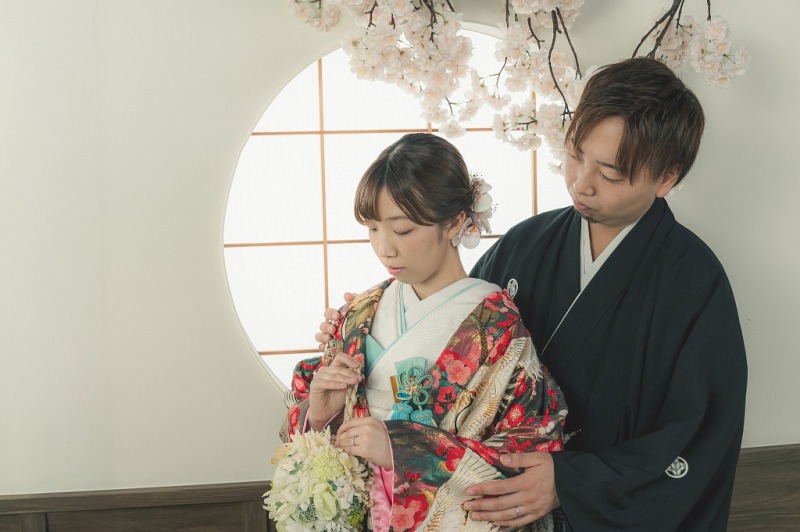 冬割【12/16~2/16撮影限定】ロケ付きスタジオ和装弐点プラン データ120カット付き♡衣装差額無し!