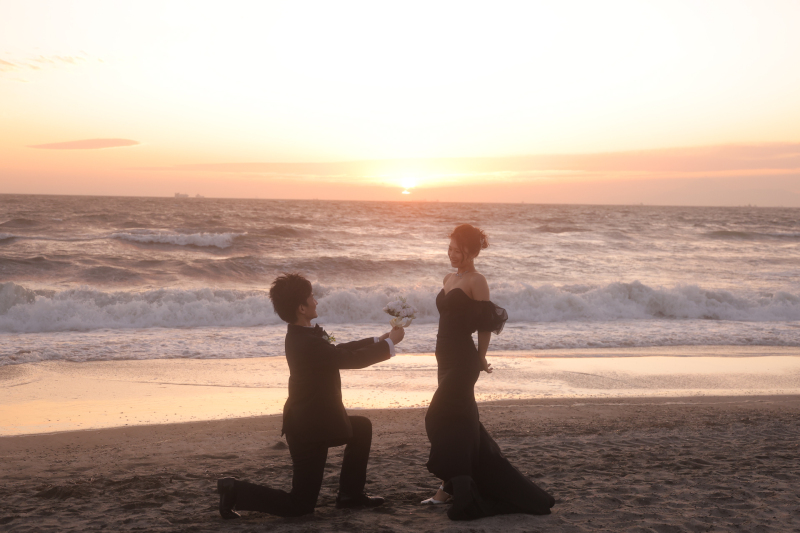 【早割】稲毛海浜公園で撮影！洋装1点プラン★洋装1着・ヘアメイク・データ130カット付♡&yen;85,000　ドレス70着～選べる！