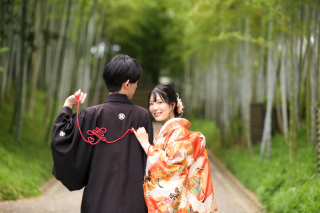 花田苑で和装撮影