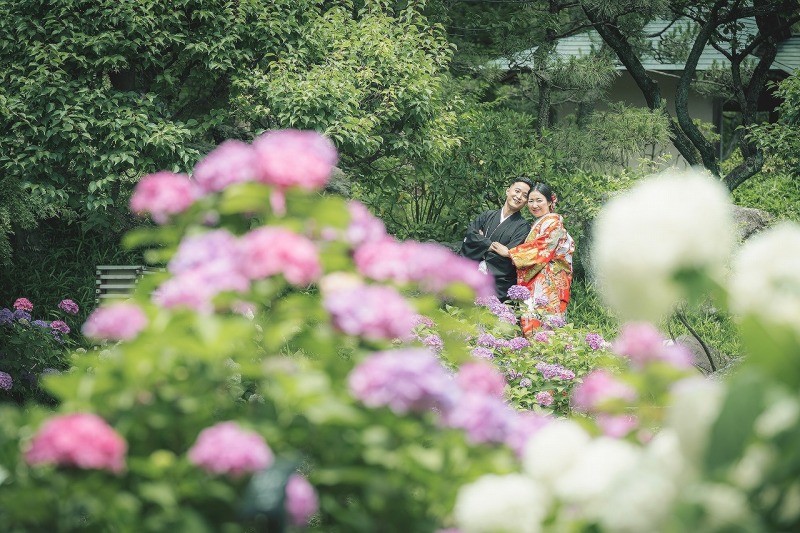 【花田苑で和装壱点プラン】衣裳1着・新婦様へアセット付き・130カット