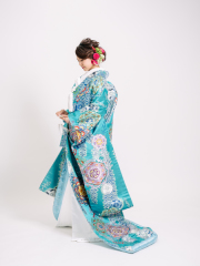 辻が花に正倉院華紋008