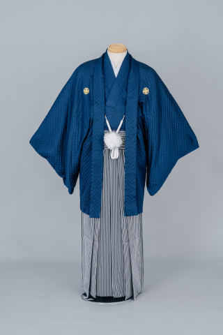 紋付袴（紺・金）004