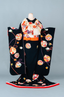 毬文様紅葉　引き振袖　002