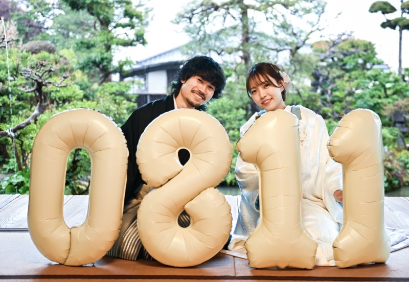 お二人らしさをプラス！バルーンフォト