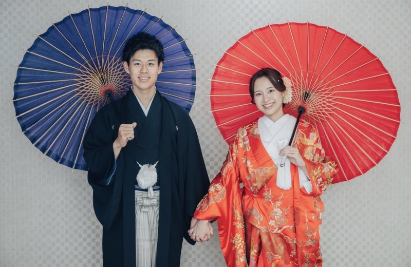 番傘で彩る王道スタイル