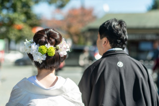 阿蘇神社にて神前結婚式