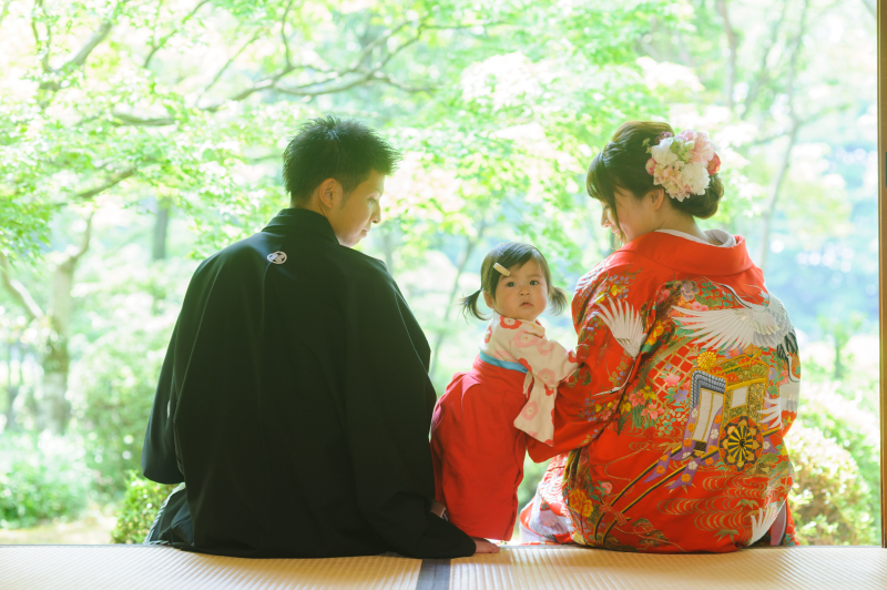 縁側でのお写真