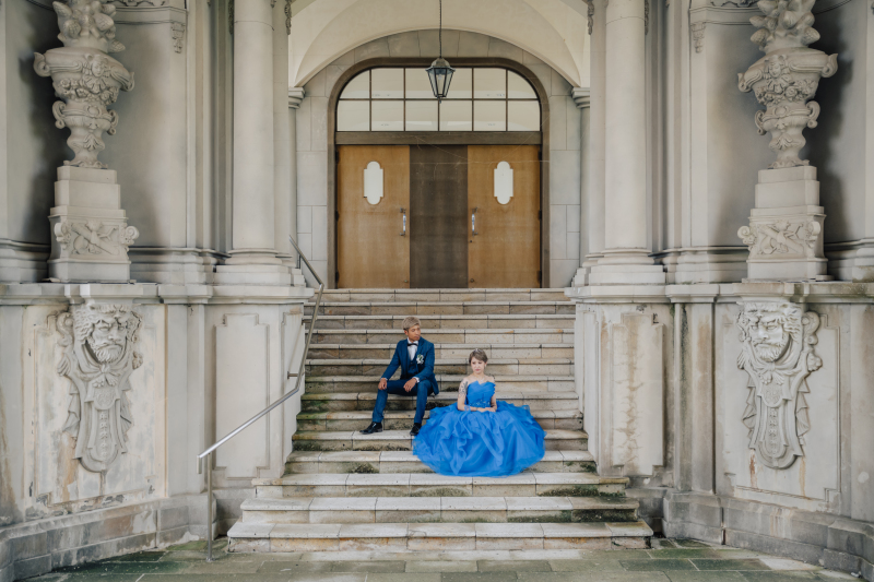 まるで海外！豪華な宮殿でドレス撮影