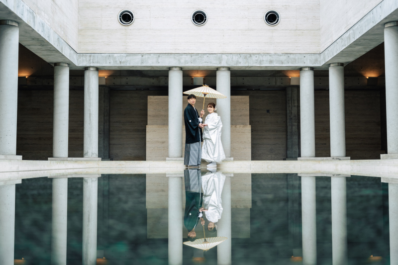 水面に映し出される、幻想的なリフレクション