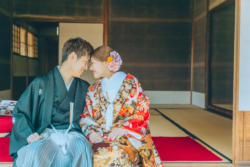 和の趣を感じる、寄り添いショット