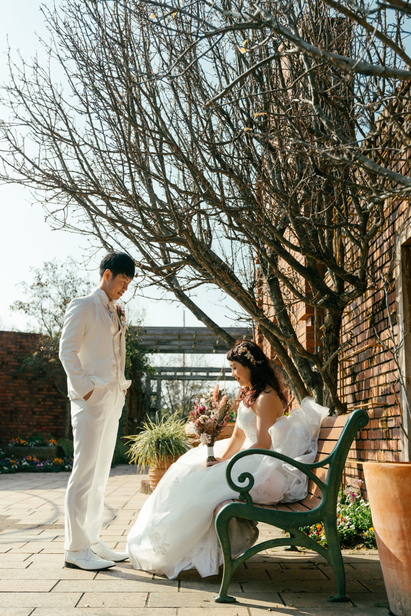 レンガ＆ベンチ