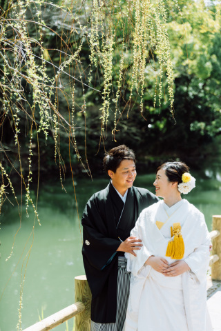 三柱神社和装ロケーションフォト
