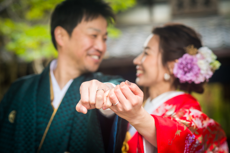 指輪をメインに