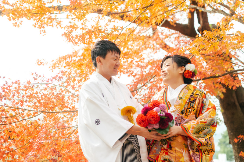 縁結びの神様竈門神社での和装ロケーション
