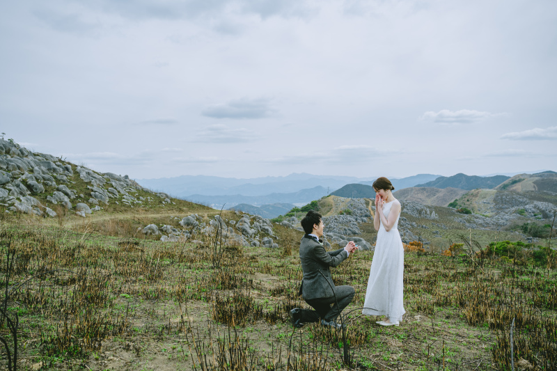 感動のプロポーズショット