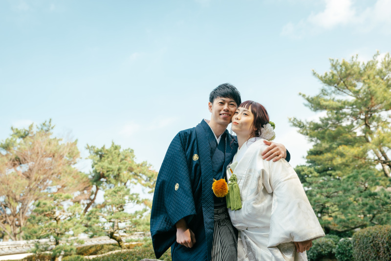 白無垢に優しい緑