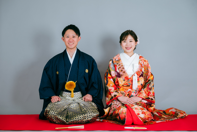 和の趣を感じて。和装お座りショット