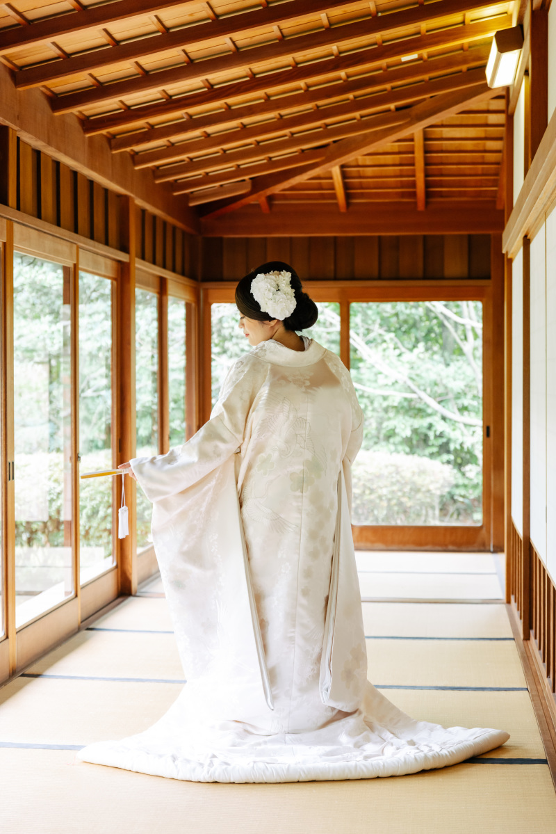 白無垢に掛け替え