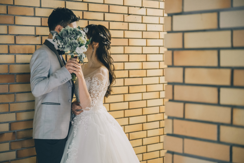 お顔隠しショット