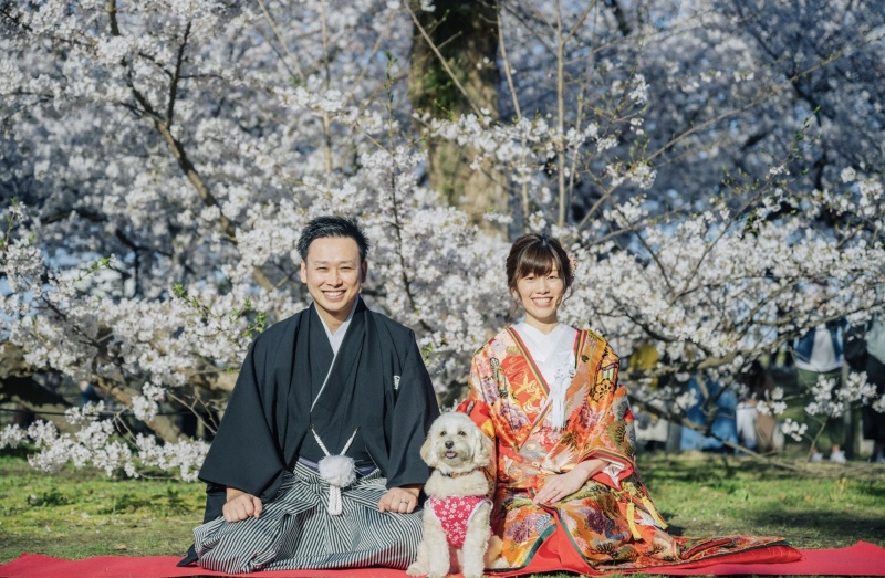 愛犬と一緒に♡