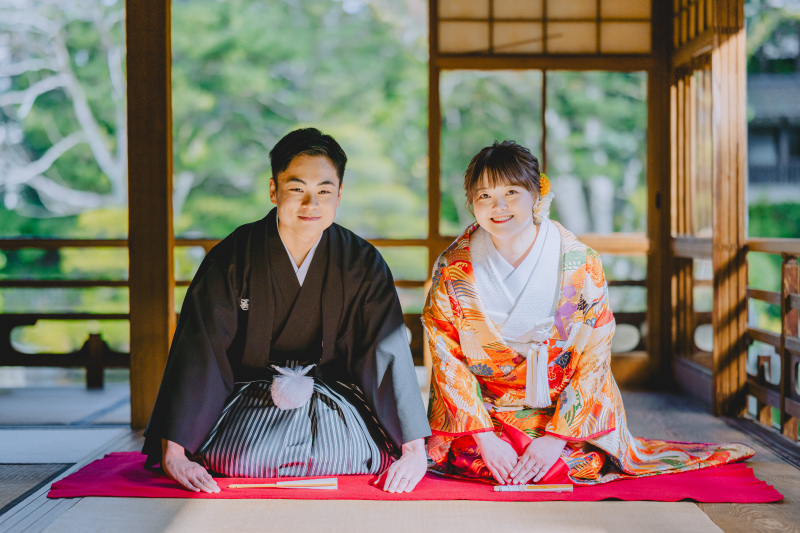 友泉亭で叶える、凛とした美しさの正座ショット