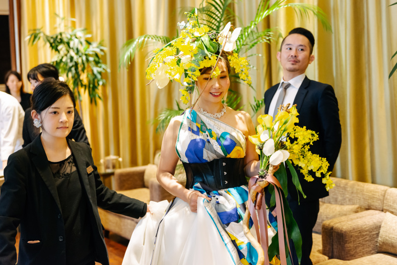 ブーケ&ヘッド生花