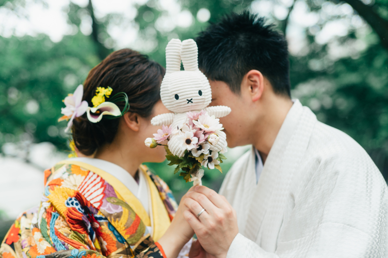 お顔隠しショット