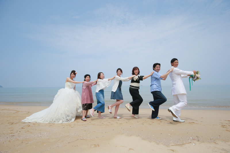 家族と一緒に。