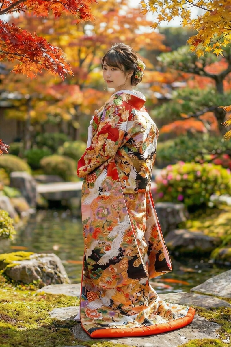 織花赤グリーングラデ