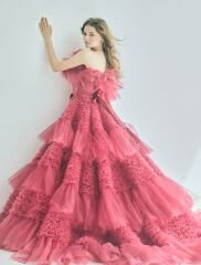 ローズカラードレス