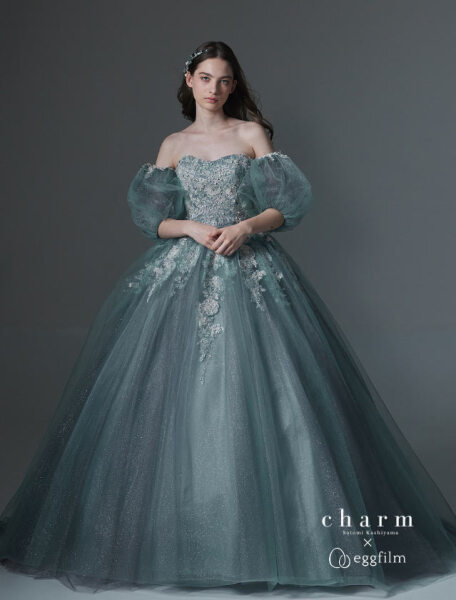 charmとeggfilmのコラボドレス