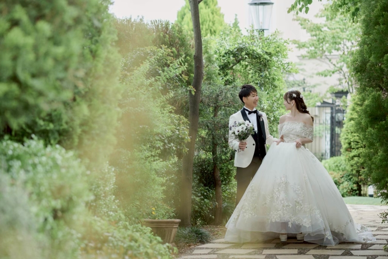 木漏れ日のガーデンで