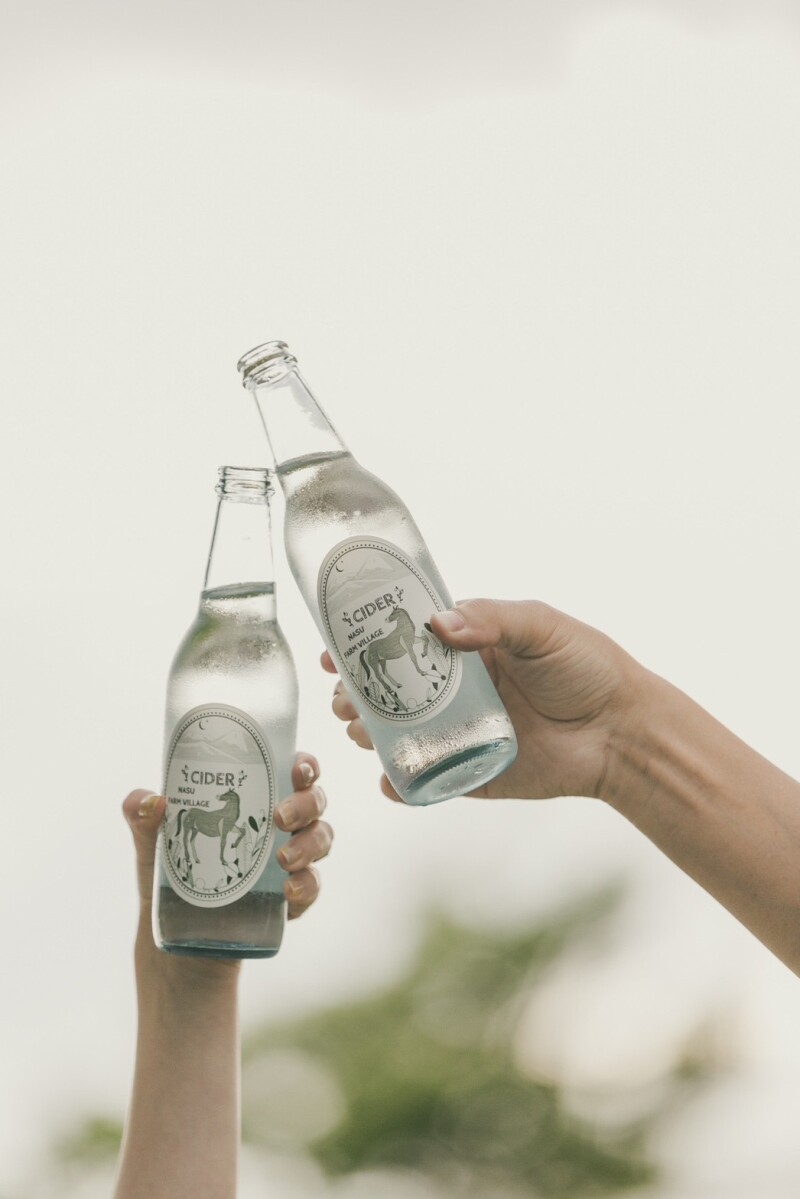 那須の風を味わう、乾杯フォト