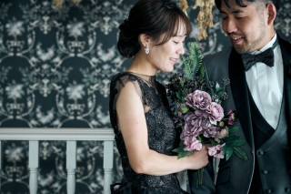 ドレス２着　スタジオ撮影