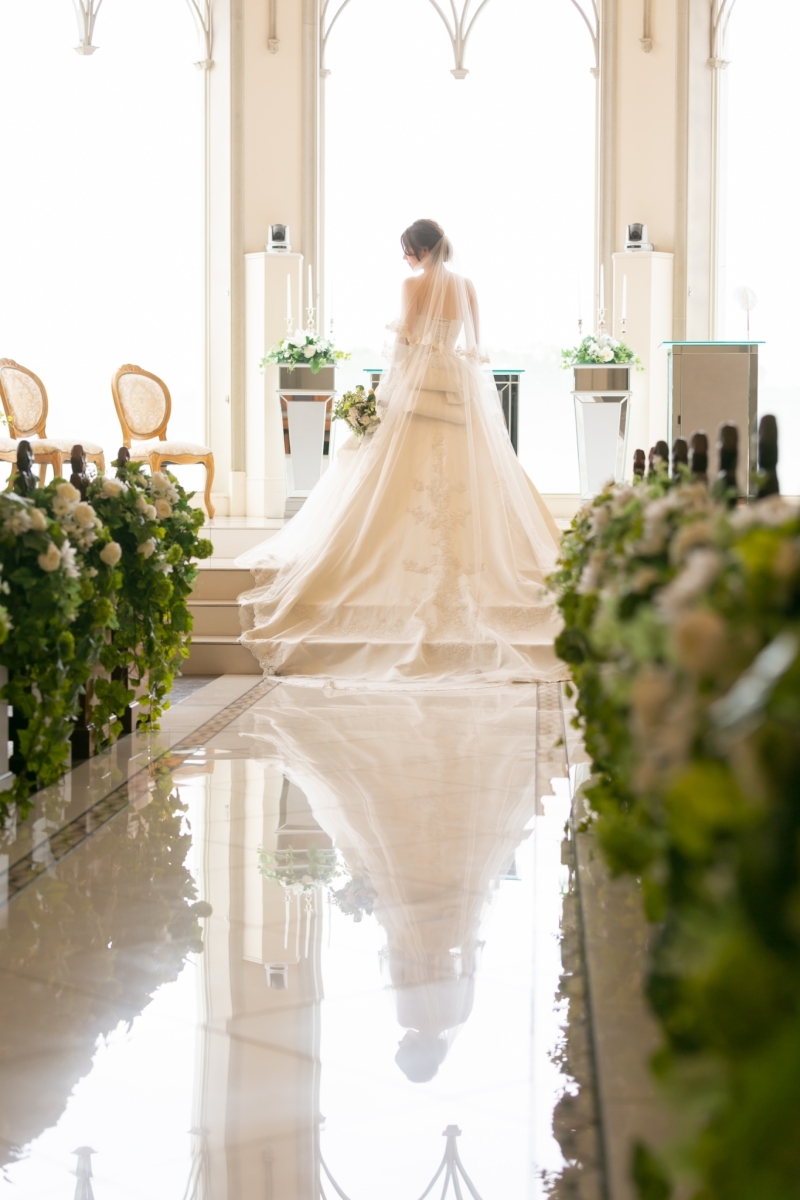 チャペル内バージンロード