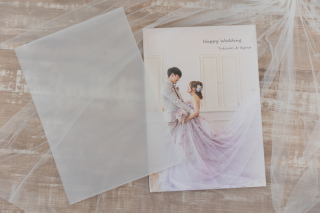 デザイン台紙アルバム(A4サイズ 二つ折りタイプ)半透明ケース付