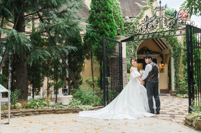 ガーデンで撮影 自然な笑顔が溢れます