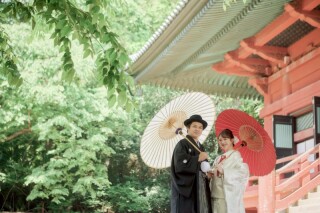 【しっかり撮影】和装もドレスもしっかり撮影したい!和装ロケーション+洋装スタジオ プラン