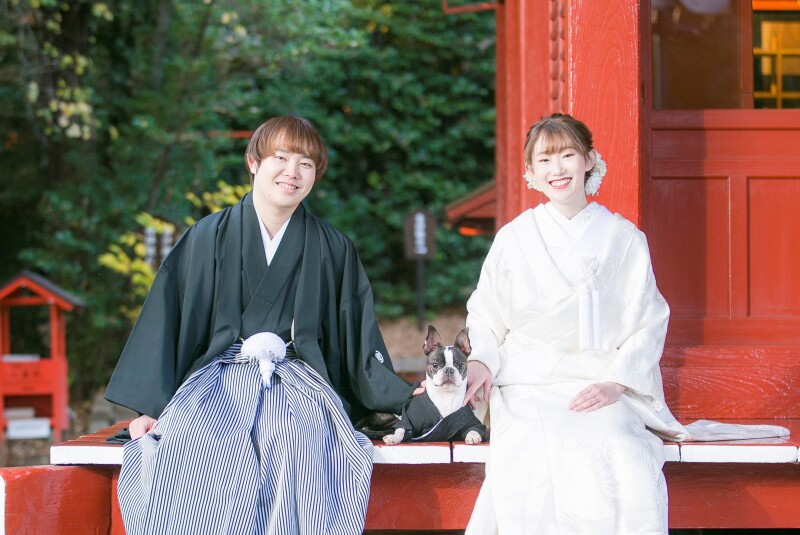 ワンちゃんもOK!《冠稲荷神社神前式付》神前式+ロケーション撮影プレミアムプラン 挙式撮影含めた全150カット